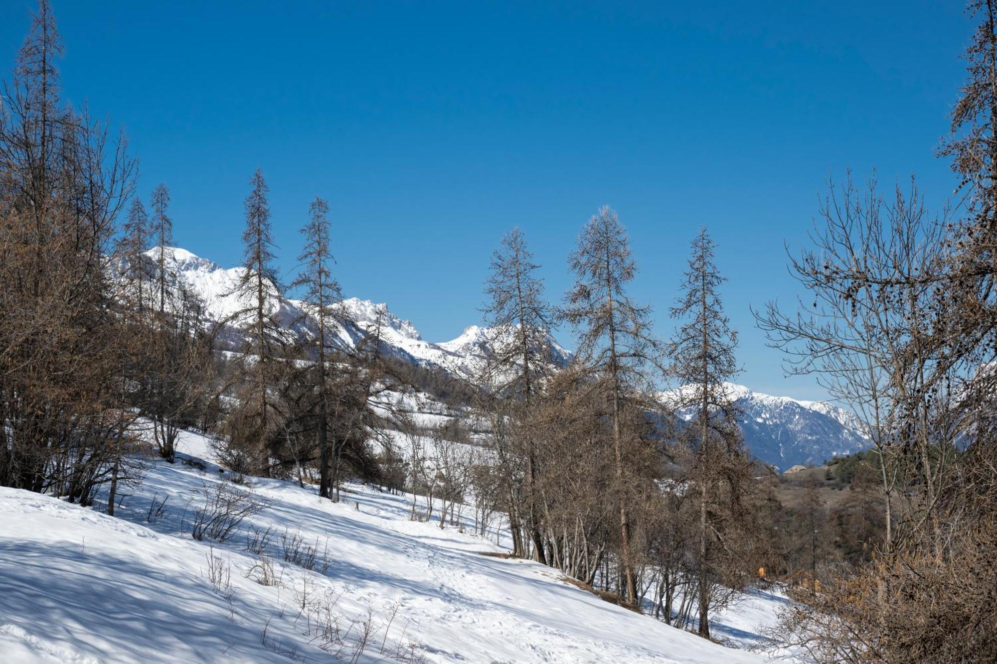 Doux Crepuscule - Au Bord Des Pistes - Parking Apartment Enchastrayes Екстериор снимка